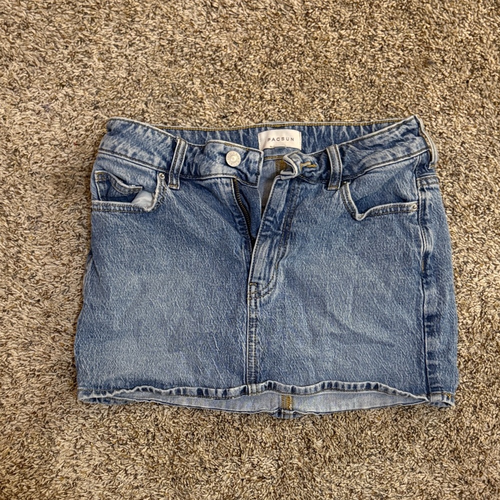 Women's Denim Skirt - Blue